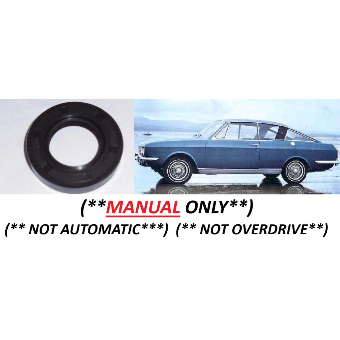 GEARBOX EXTENSION REAR OIL SEAL (Sunbeam Alpine, Rapier & H120) (Fastback Shape) (** Manual **) (1967- 76) 